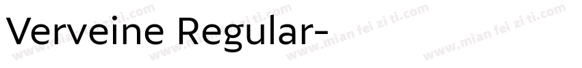 Verveine Regular字体转换